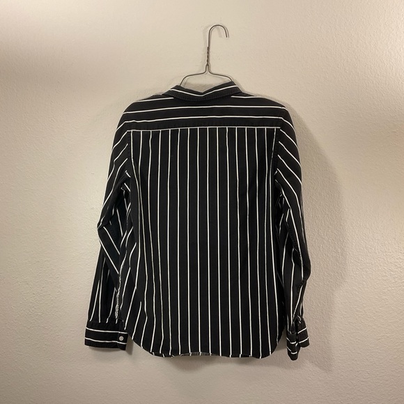 CHAPS | stripped button up | goth emo 90s - Picture 4 of 4